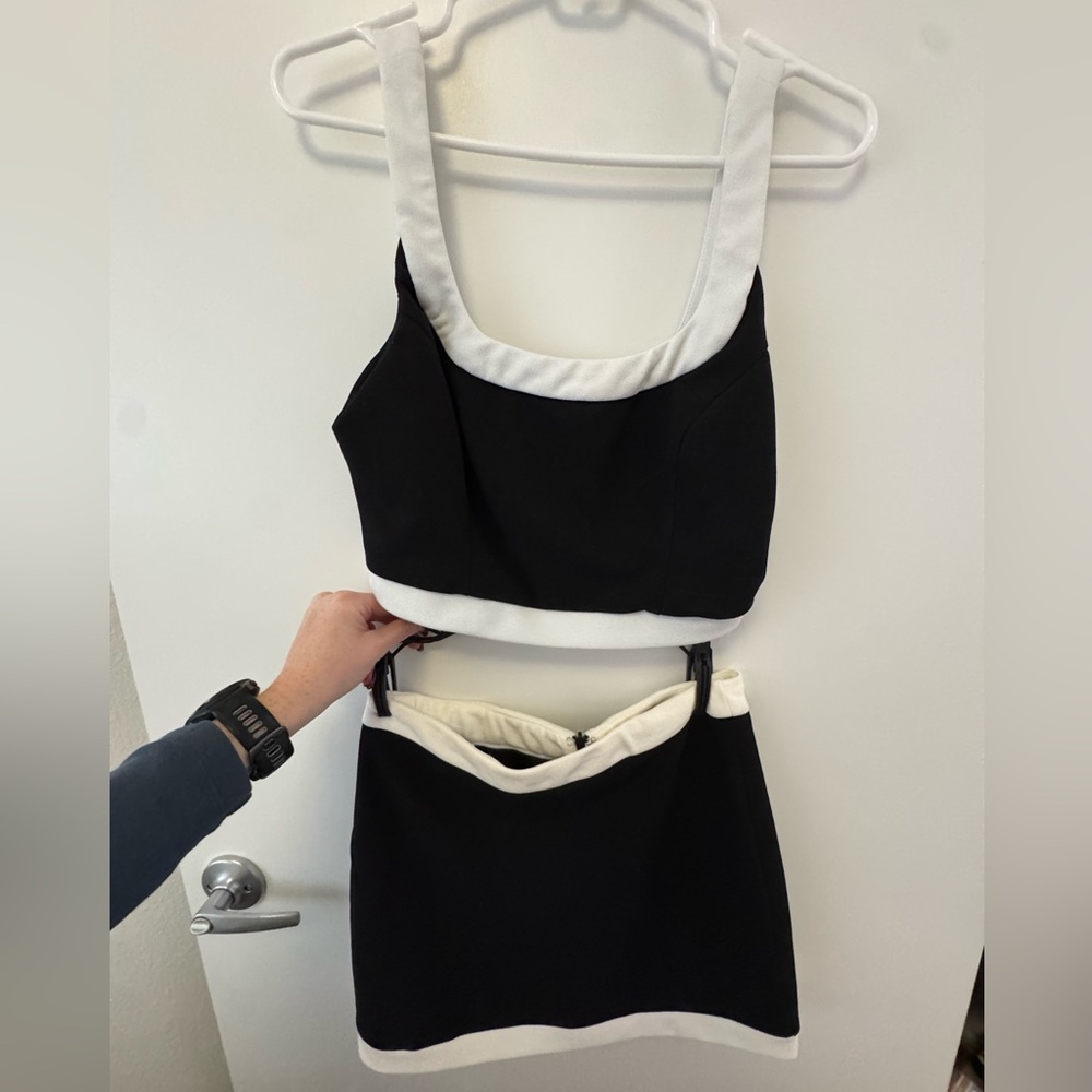 Lulu's Monochrome Two-Piece Set